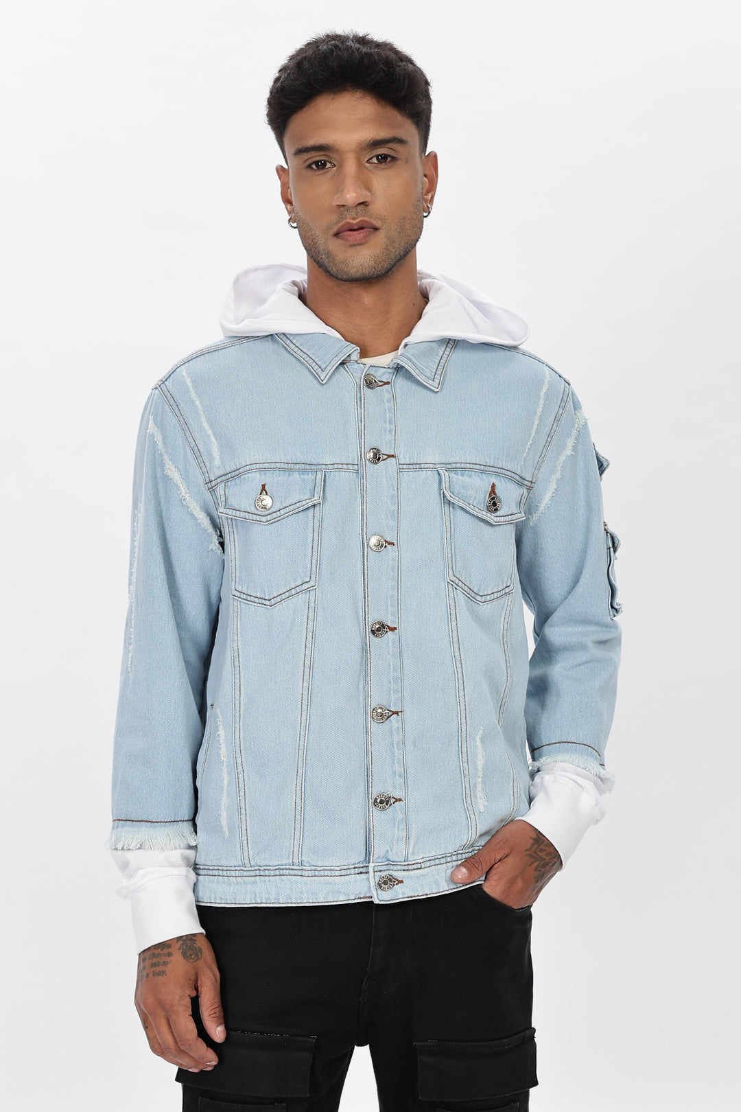 Hooded Denim Jacket