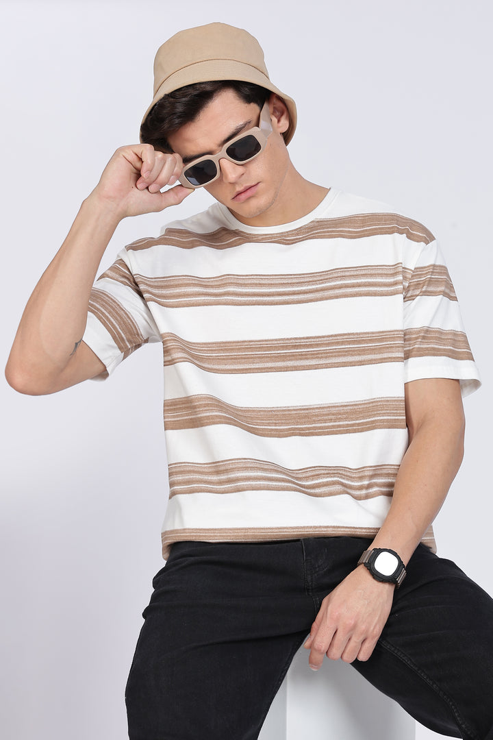 Brushed Brown Oversized Tshirt