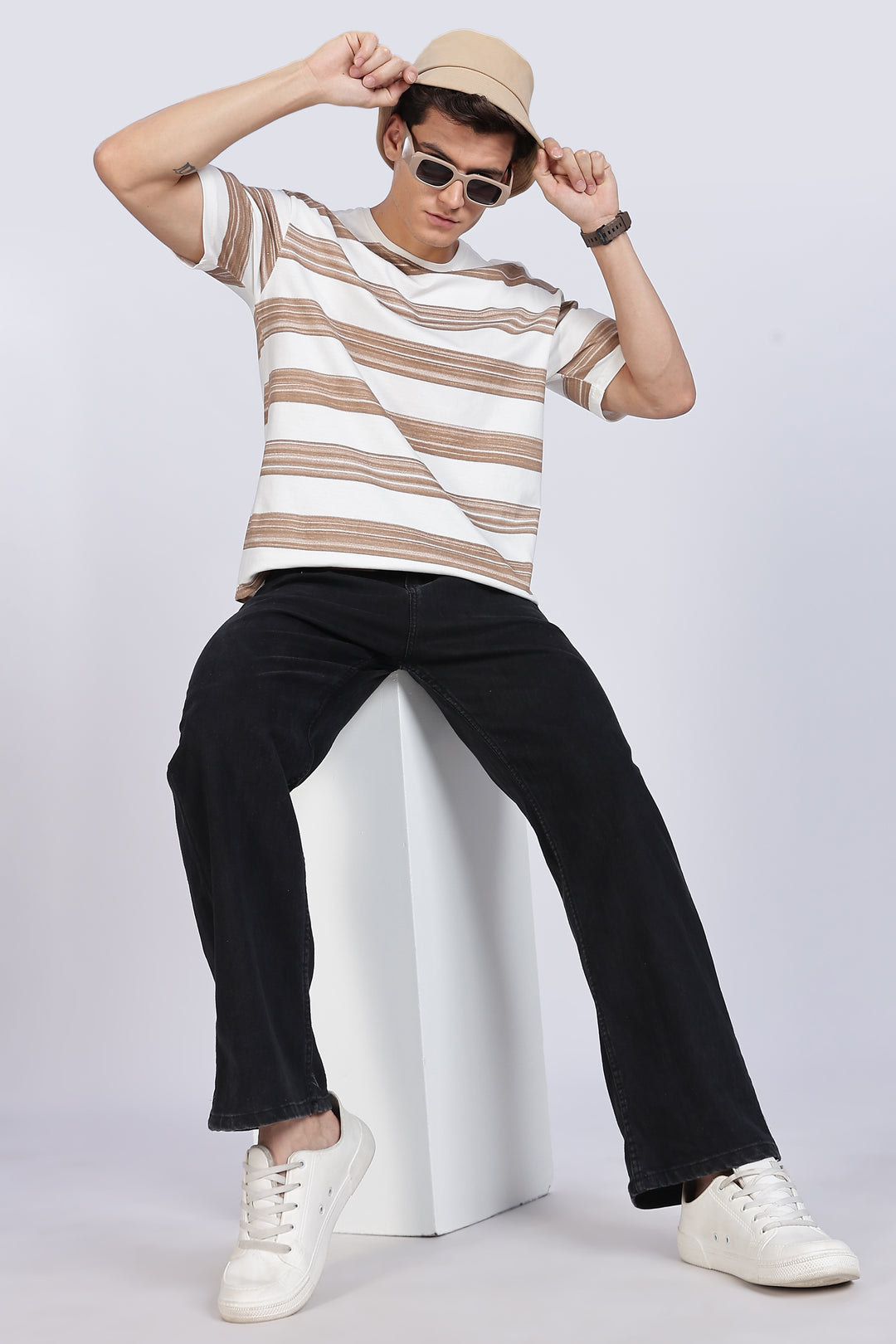 Brushed Brown Oversized Tshirt