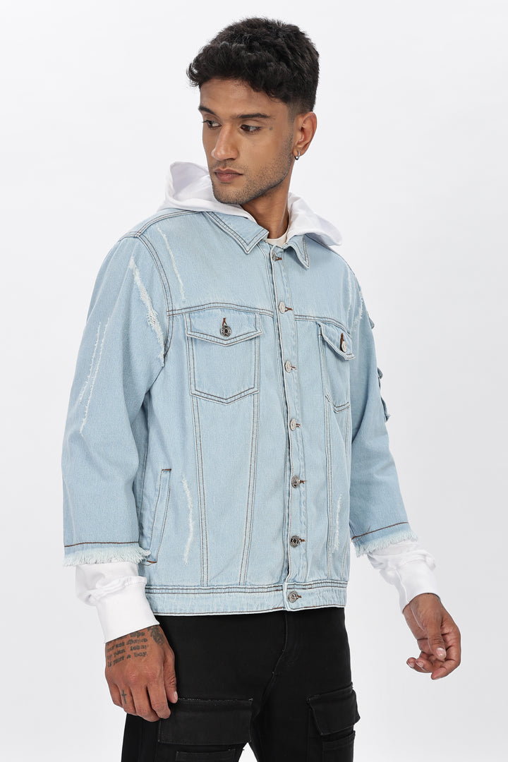 Hooded Denim Jacket