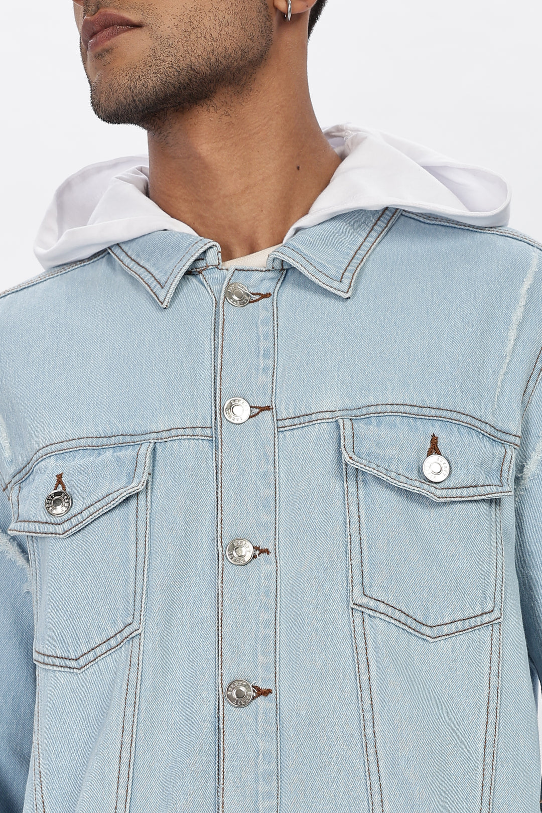 Hooded Denim Jacket