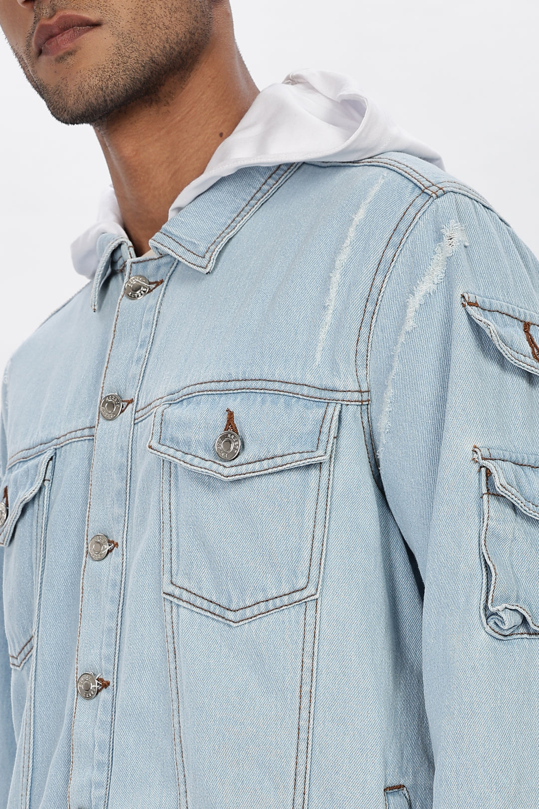 Hooded Denim Jacket