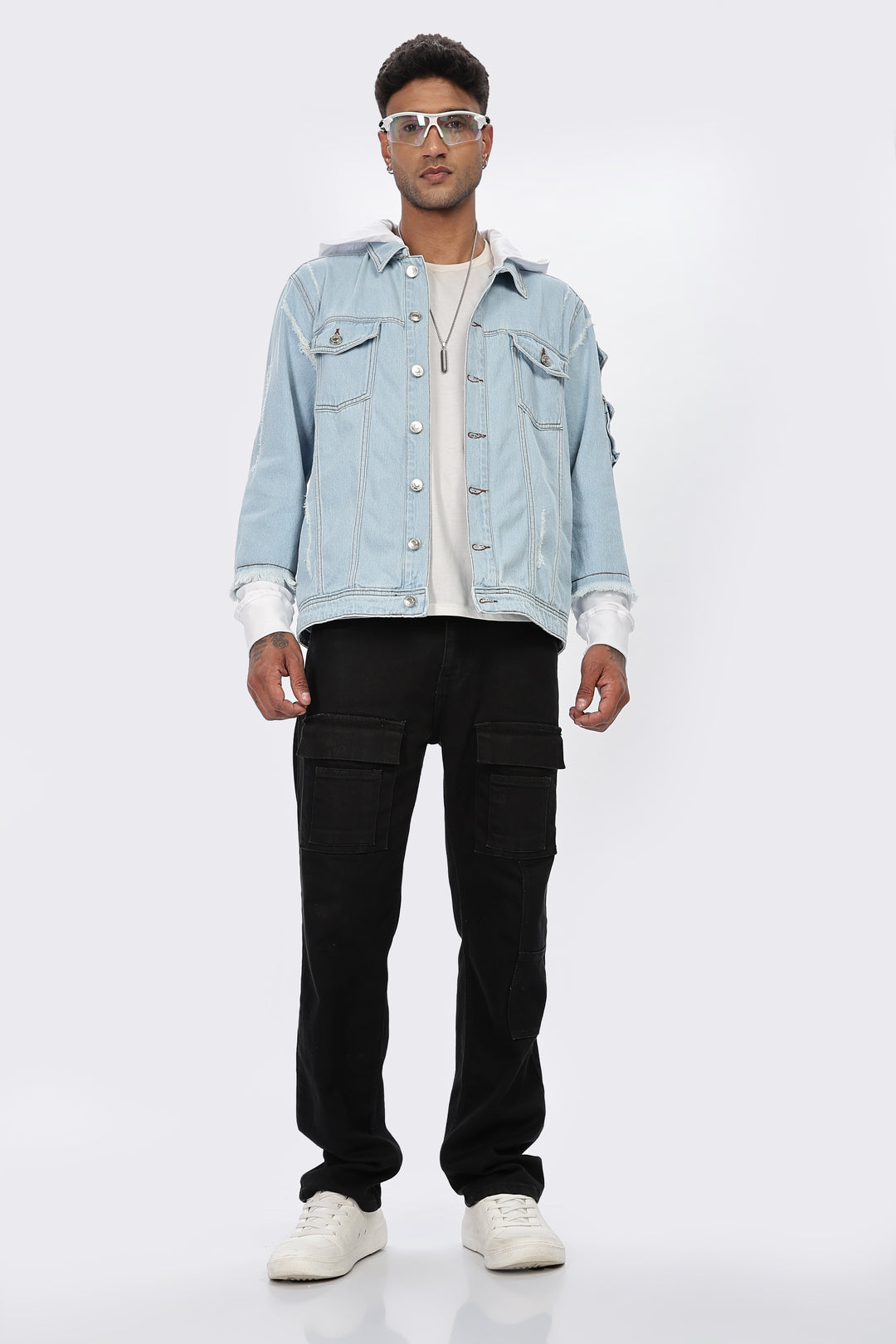 Hooded Denim Jacket