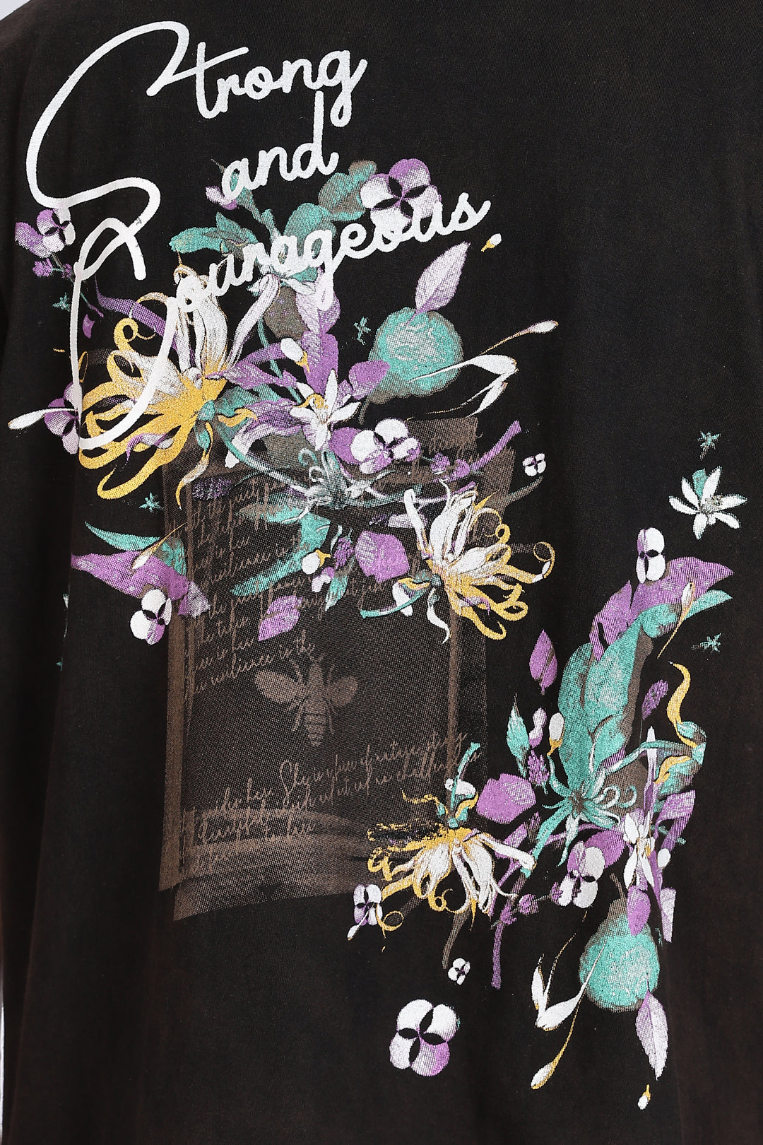 Strong and Gorgeous: Washed Black Oversized T-shirt