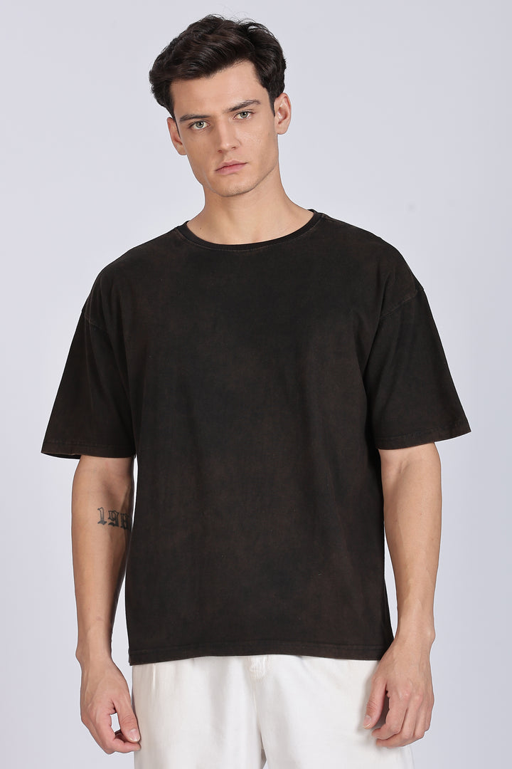 Strong and Gorgeous: Washed Black Oversized T-shirt