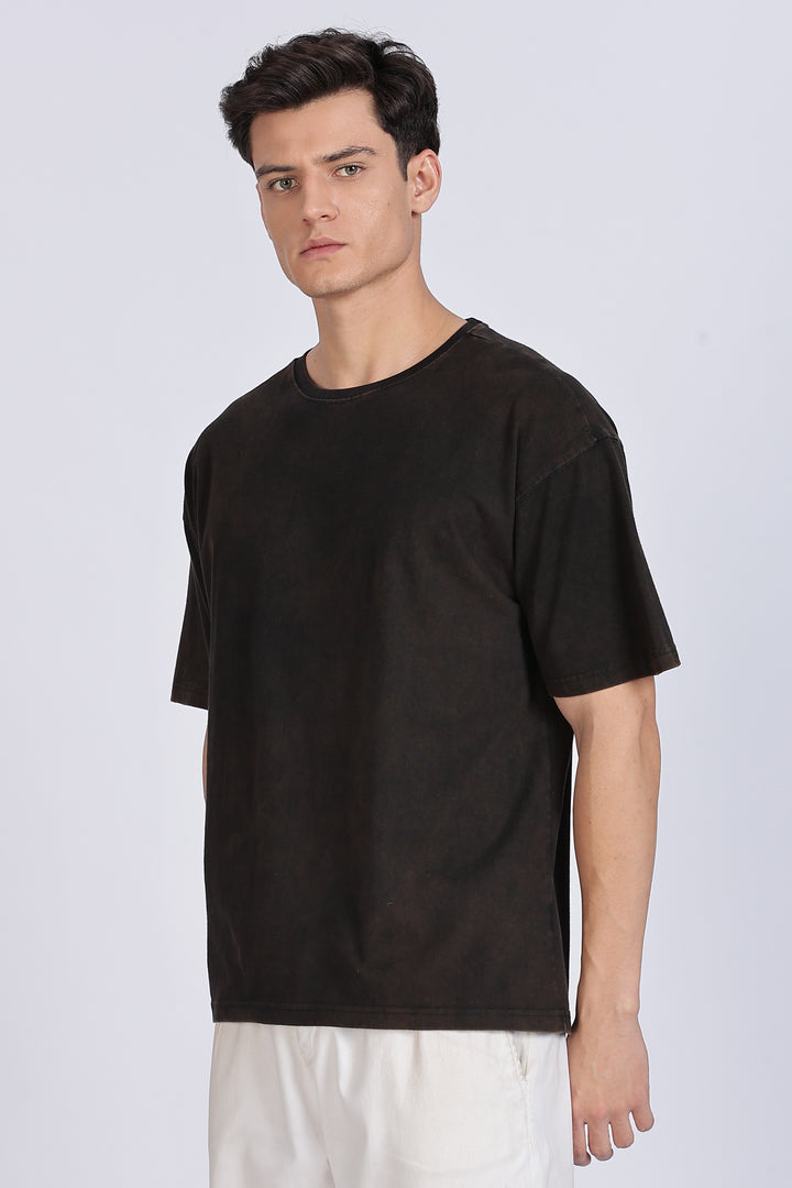 Strong and Gorgeous: Washed Black Oversized T-shirt