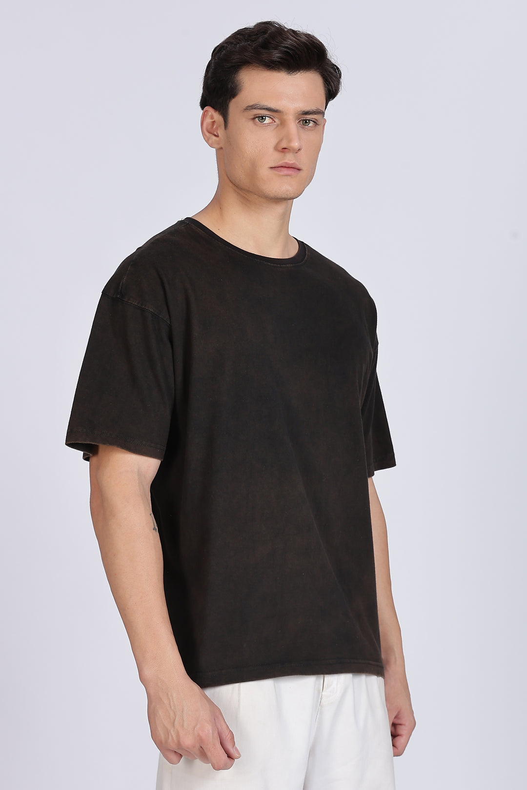 Strong and Gorgeous: Washed Black Oversized T-shirt
