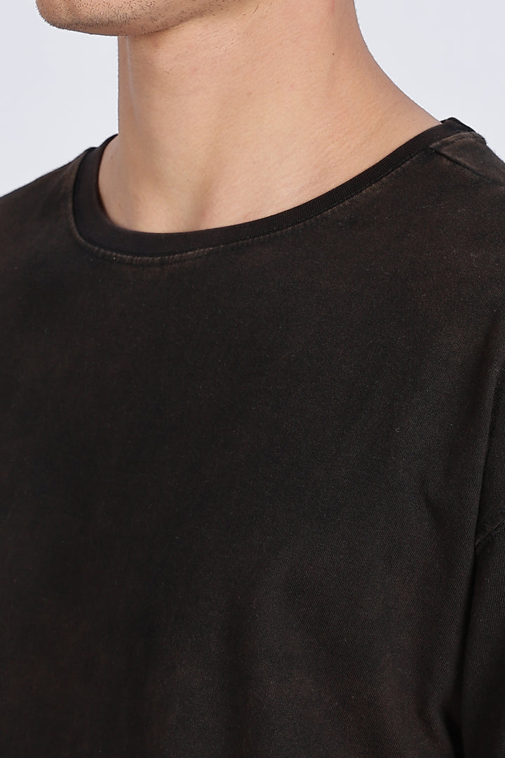 Strong and Gorgeous: Washed Black Oversized T-shirt