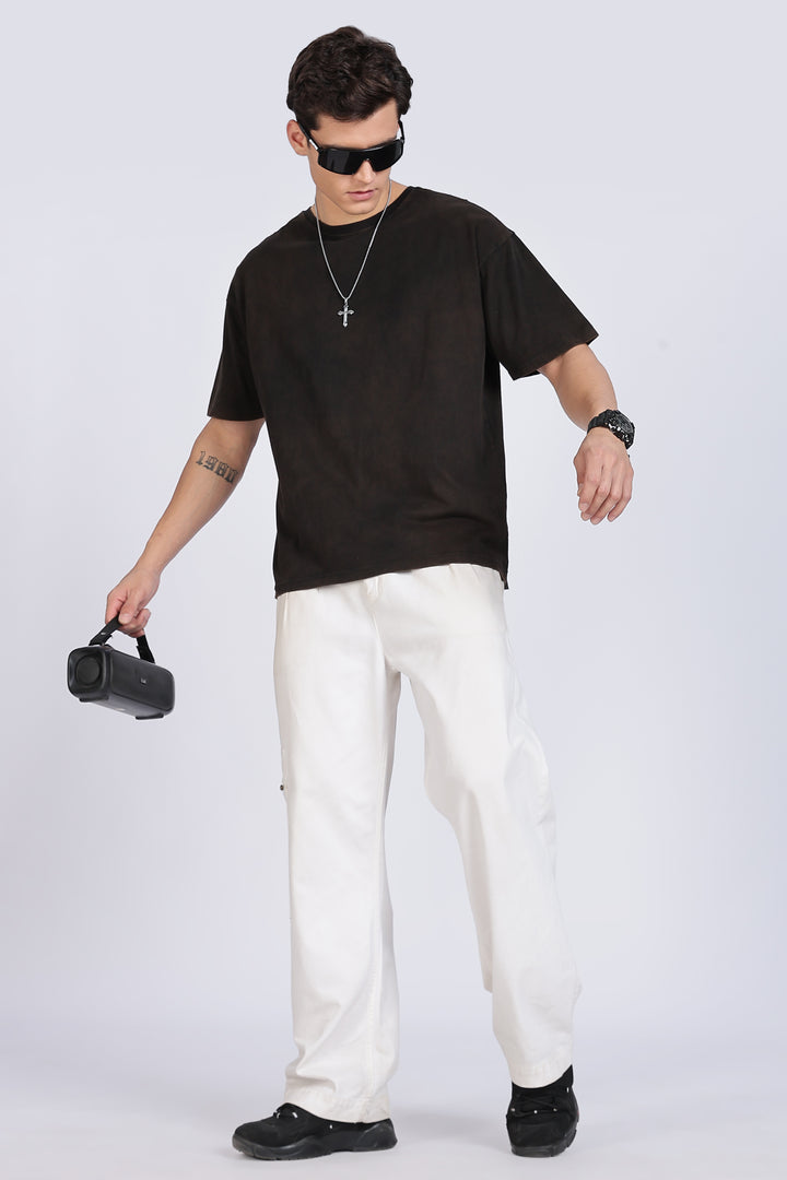Strong and Gorgeous: Washed Black Oversized T-shirt