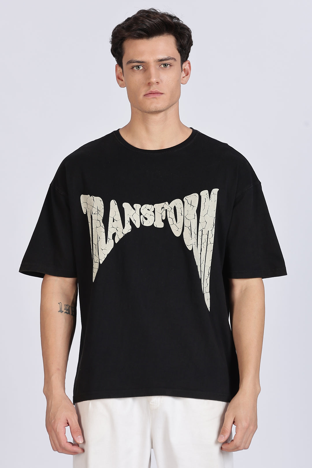 Transform: Black Washed Oversized T-shirt