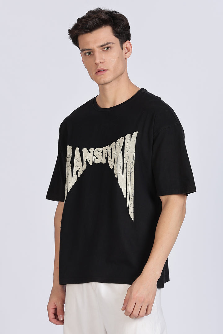 Transform: Black Washed Oversized T-shirt