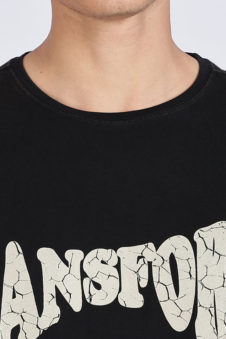 Transform: Black Washed Oversized T-shirt