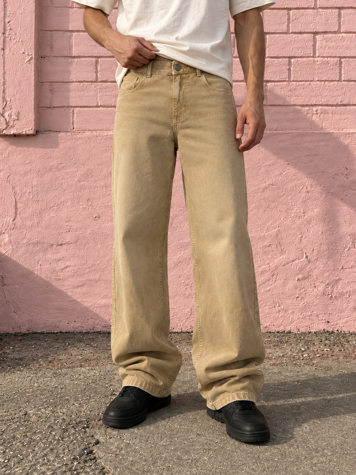 Denims: Ochre Dyed Jeans