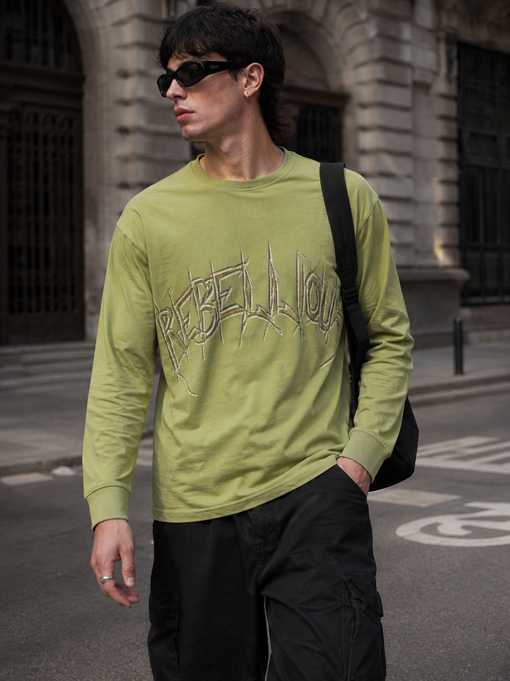 Rebellious: Green Oversized T-shirt