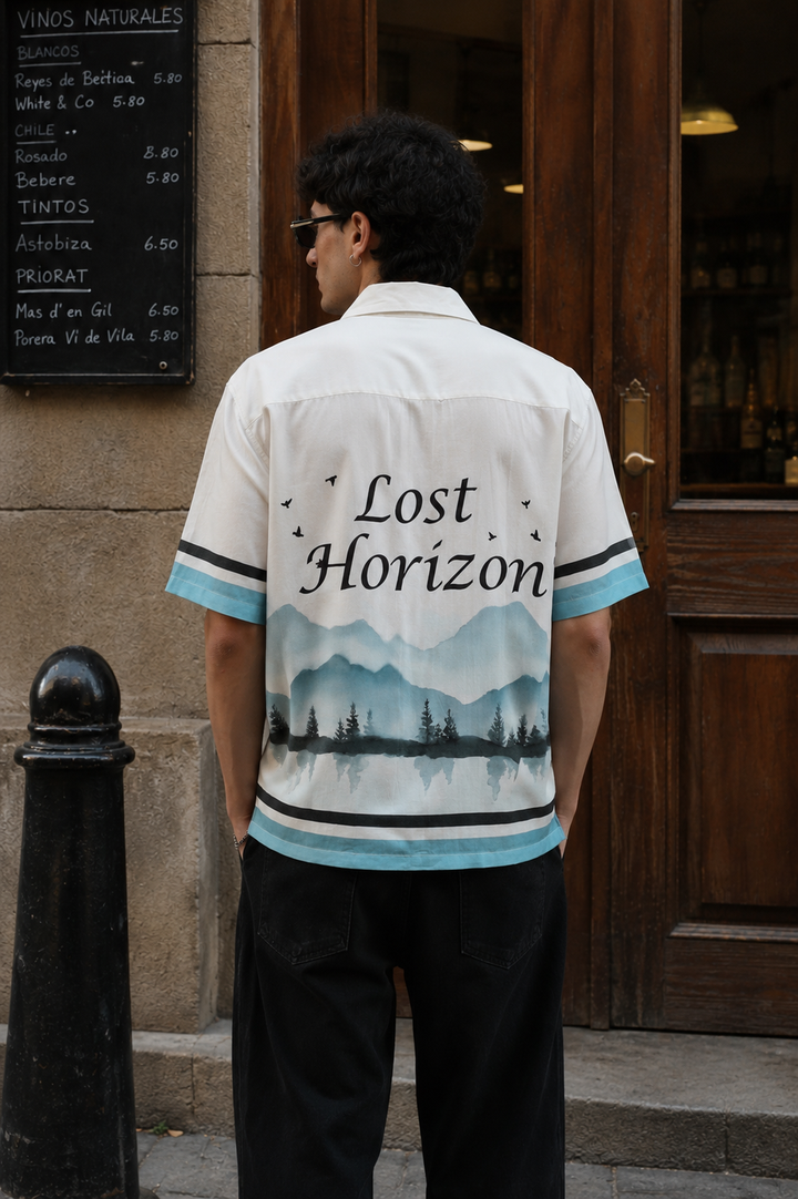 Lost Horizon: White Oversized Shirt