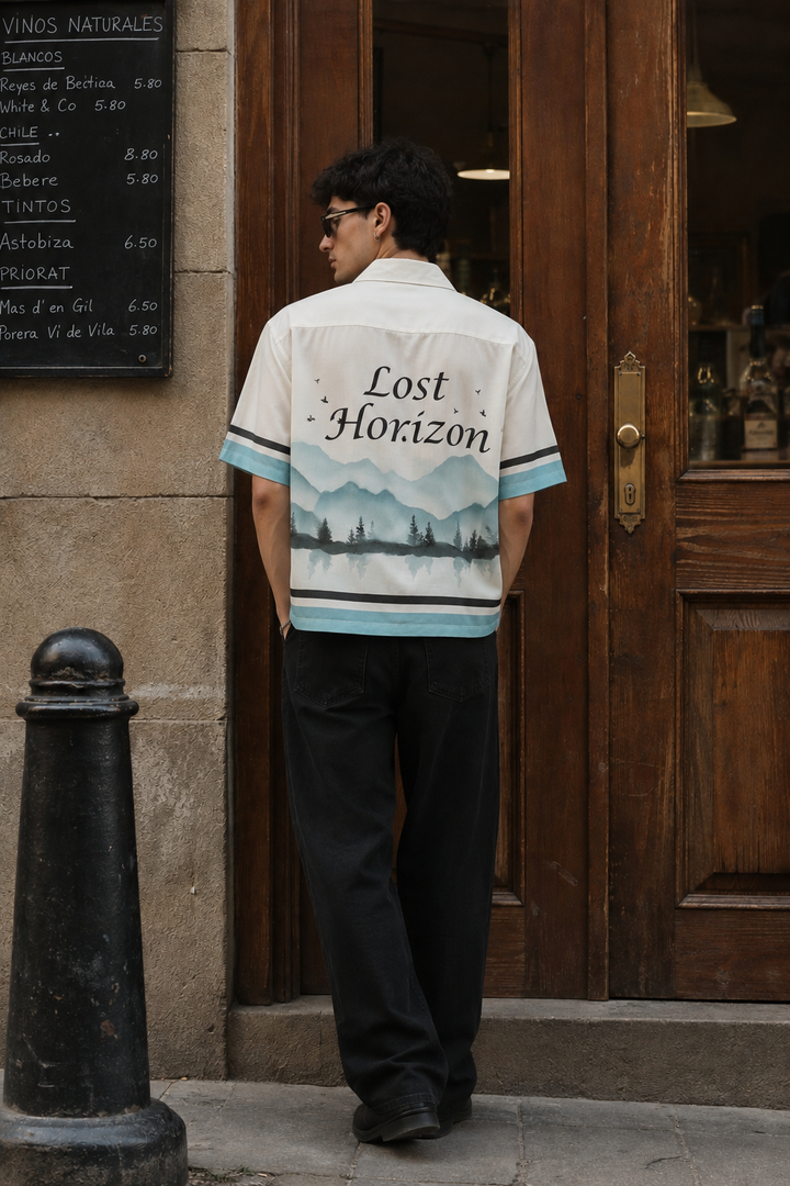 Lost Horizon: White Oversized Shirt