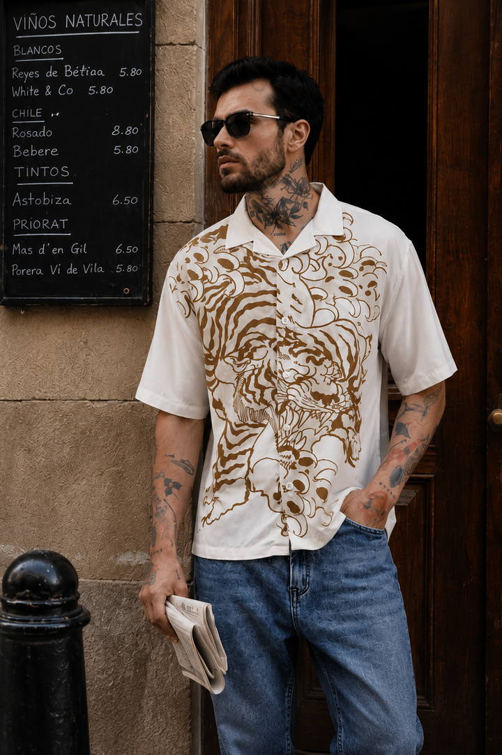 Fierce: Boxy Fit Oversized Cuban Shirt