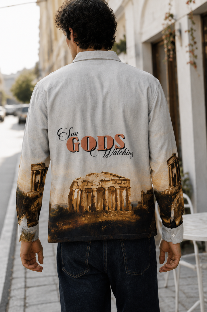 Greek God : Textured Fabric Shirt