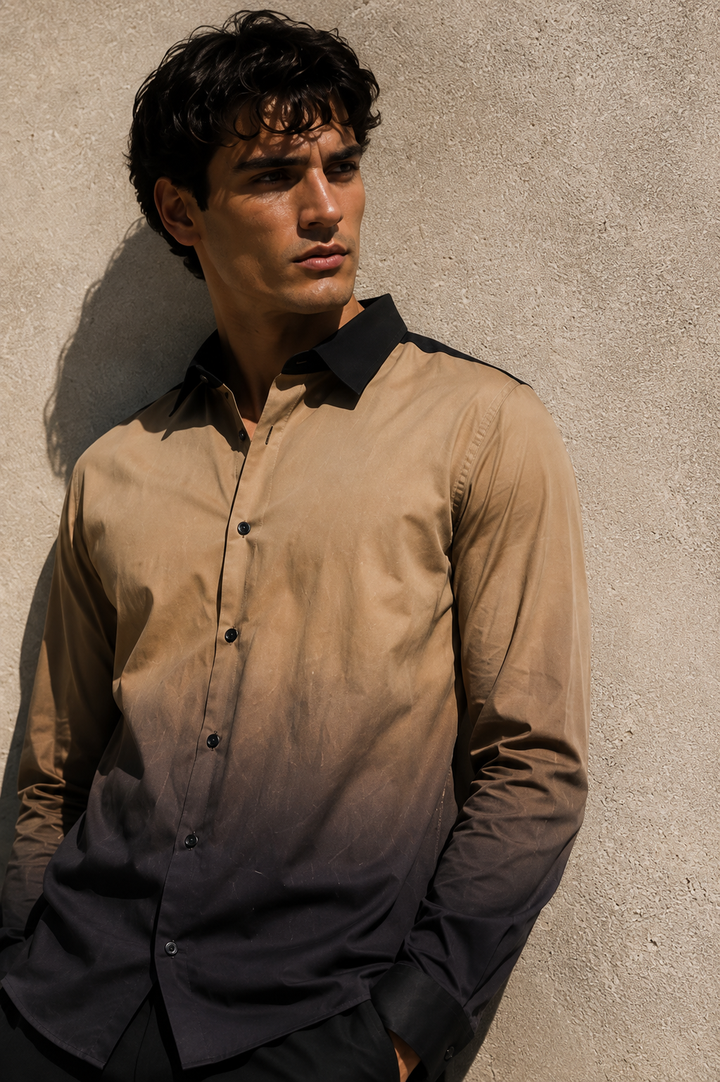 Cream Ombre Shirt