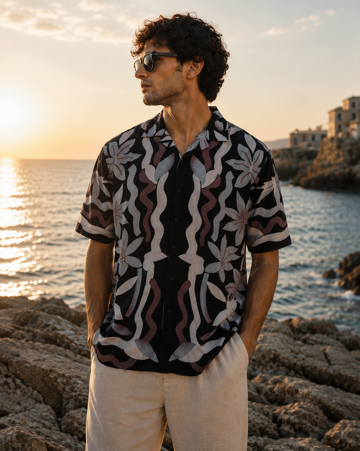 Wave Cuban Shirt