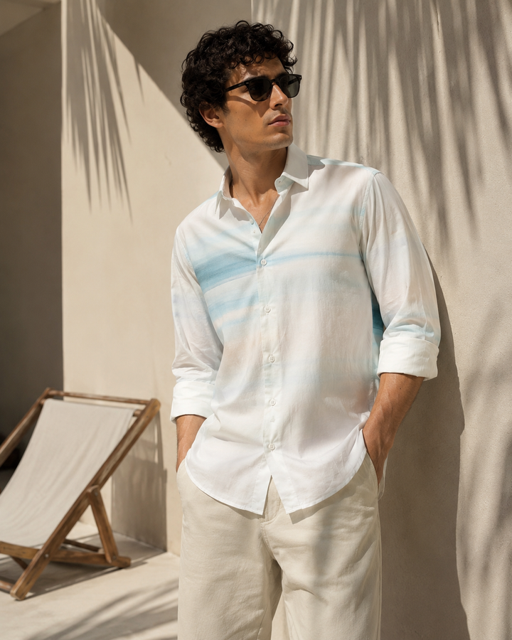 Sky: Printed Shirt
