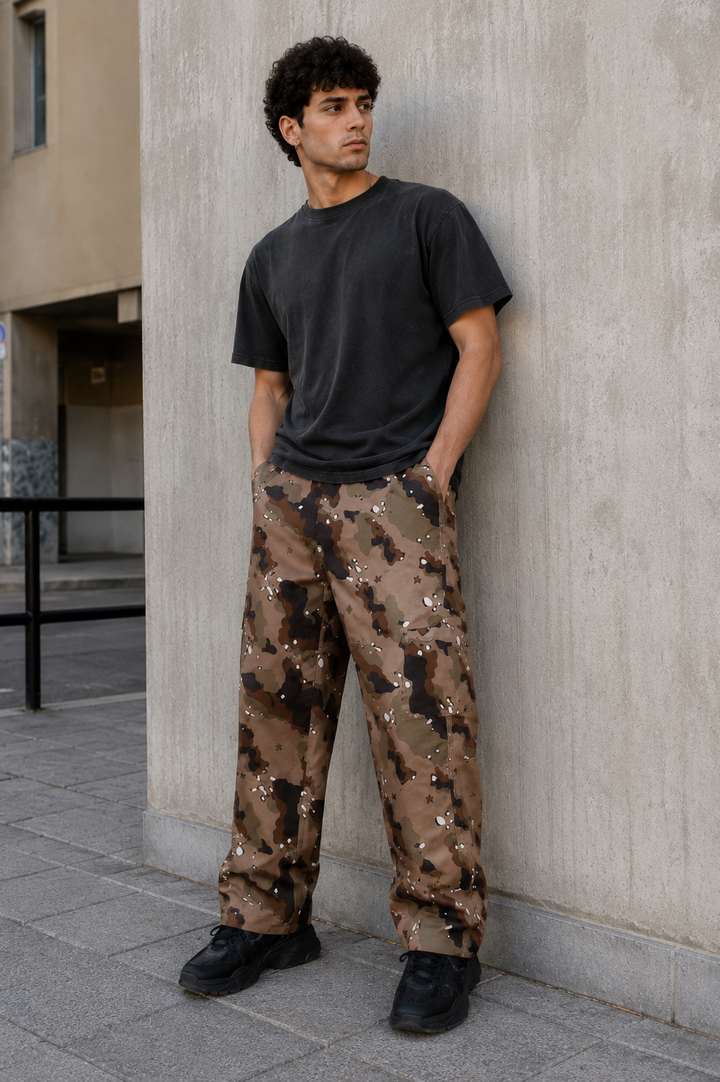 Sandy: Printed Cargo Pants