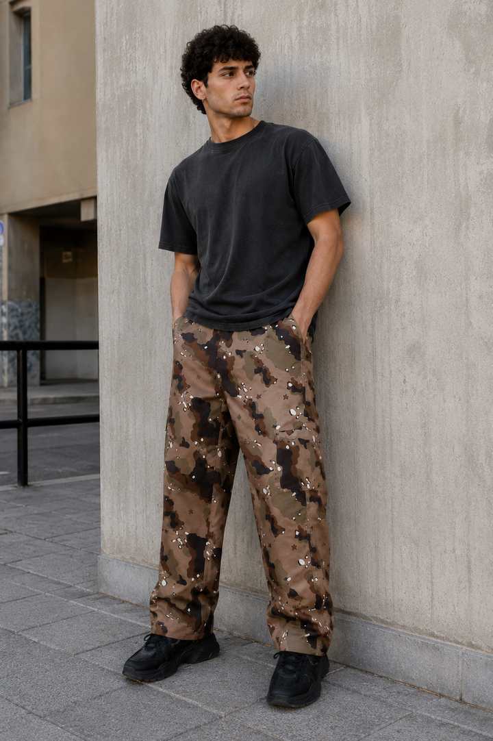 Sandy: Printed Cargo Pants