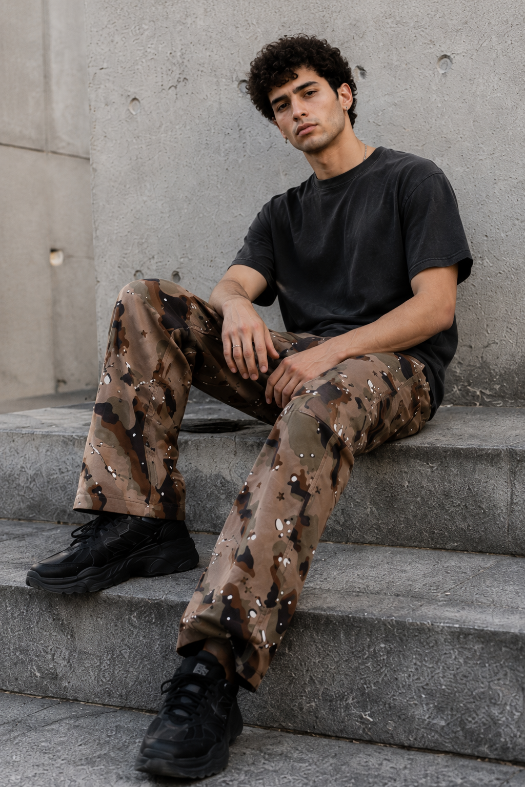 Sandy: Printed Cargo Pants