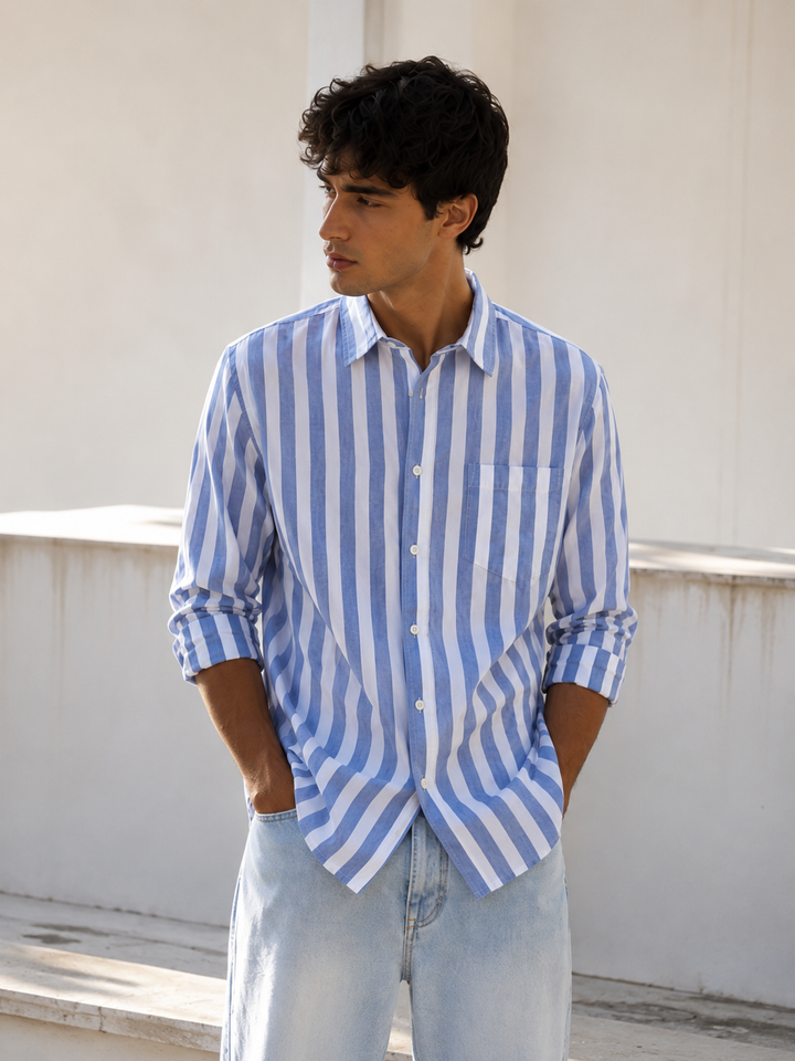 Oxford: Blue Stripes Shirt