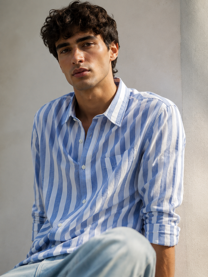 Oxford: Blue Stripes Shirt