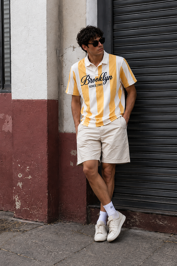Brooklyn: Oversized Polo Shirt