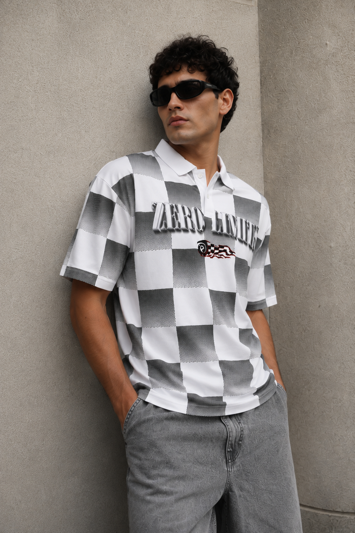 Zero Limits: Oversized Polo Shirt