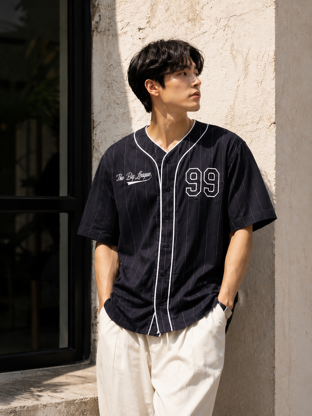 Baseball : Black Stripes Shirt