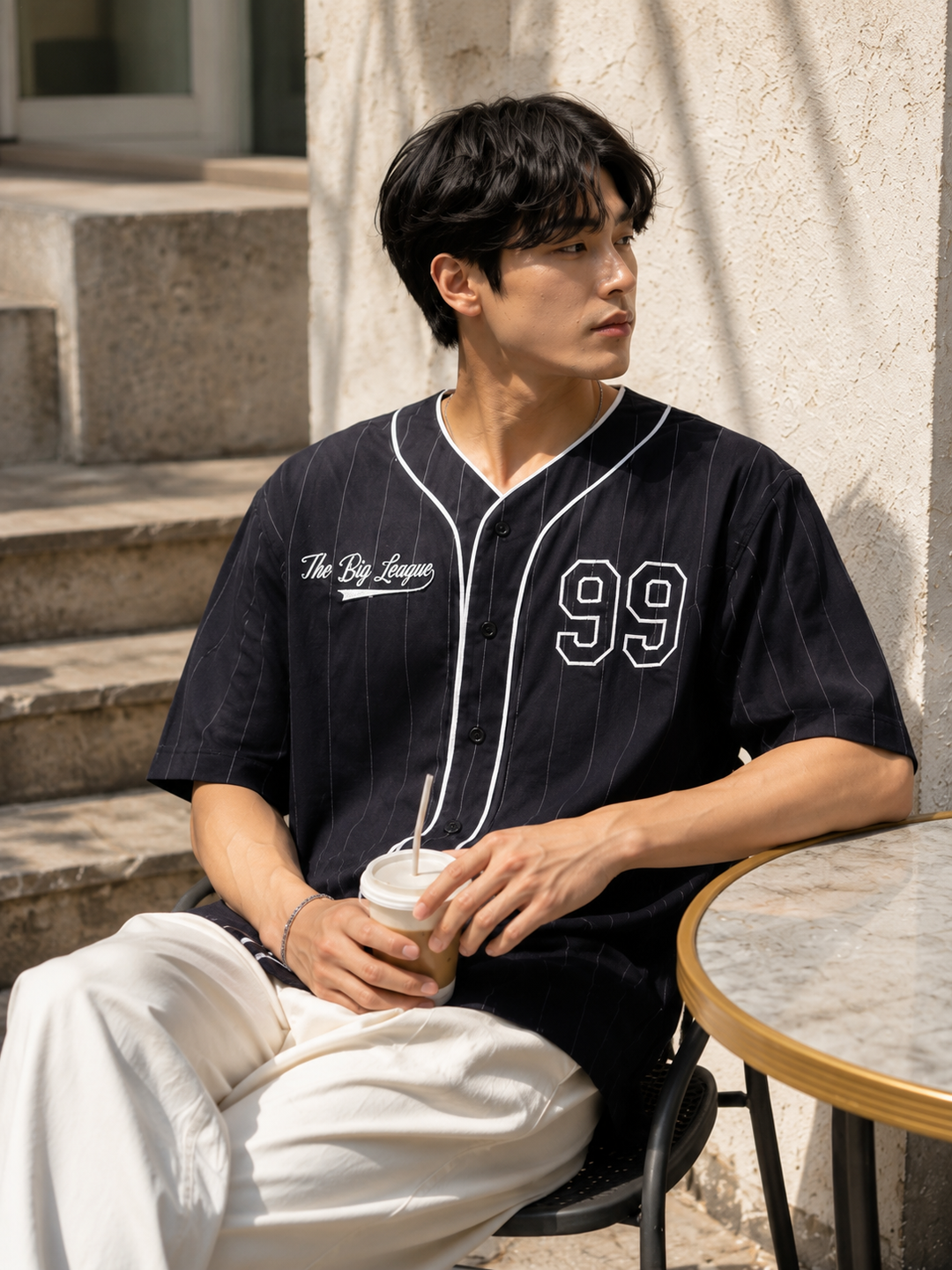 Baseball : Black Stripes Shirt