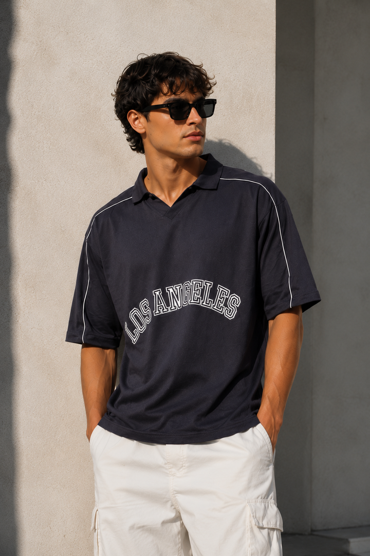 Los Angeles: Oversized Polo Shirt