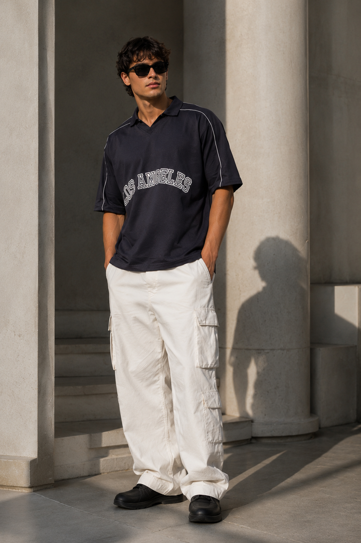 Los Angeles: Oversized Polo Shirt