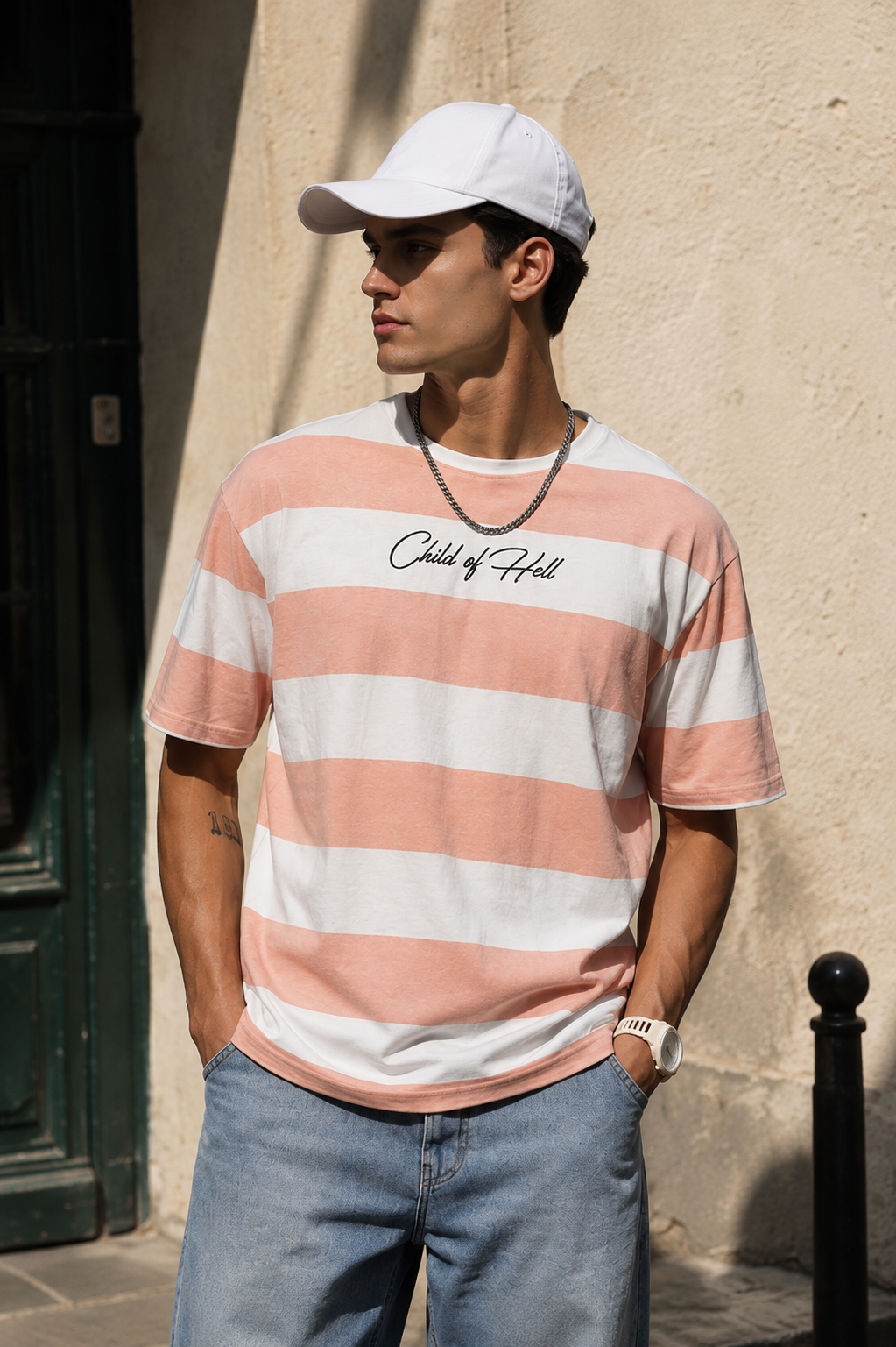Child of Hell: Oversized Stripes Tshirt