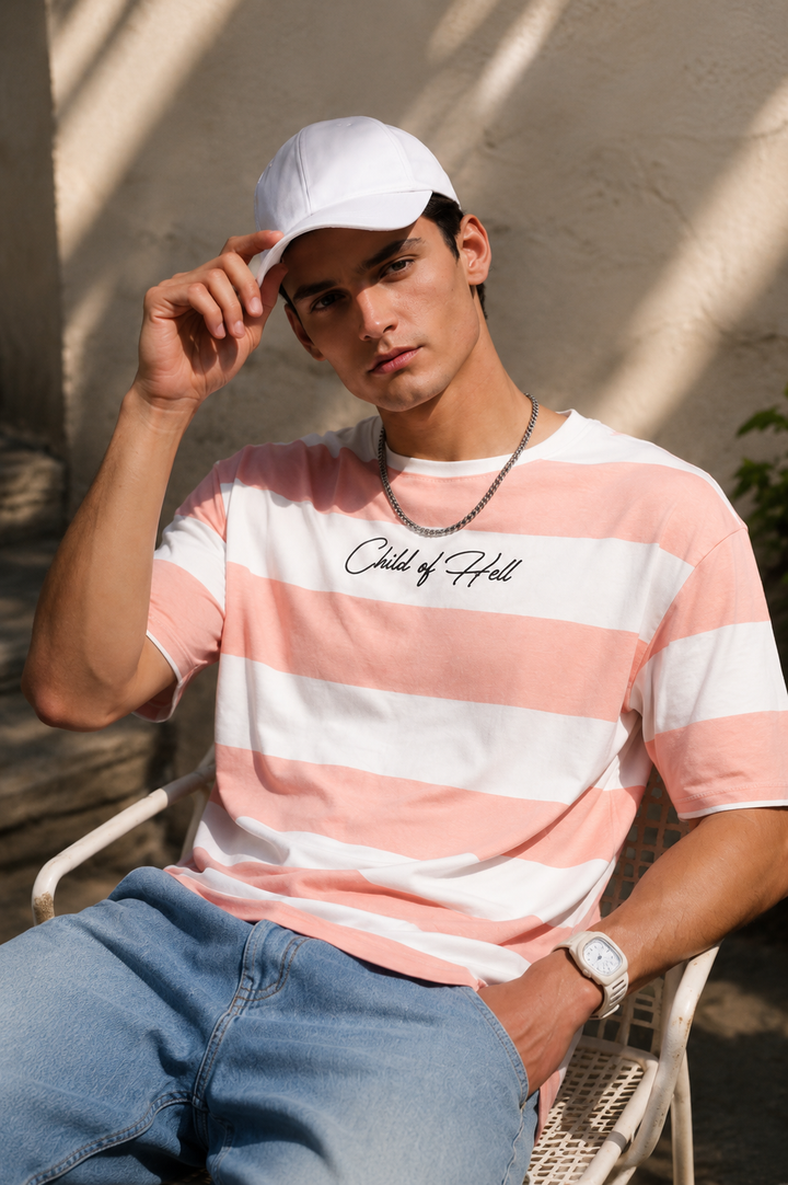 Child of Hell: Oversized Stripes Tshirt