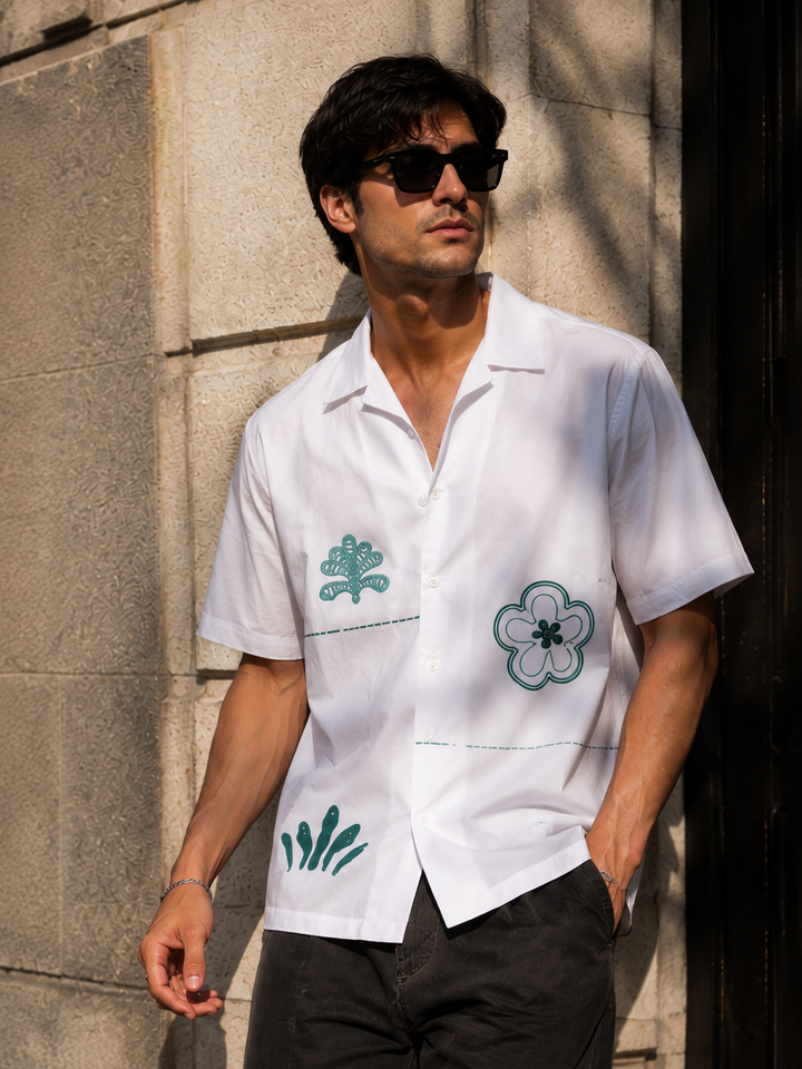 Obvious White Cuban Shirt