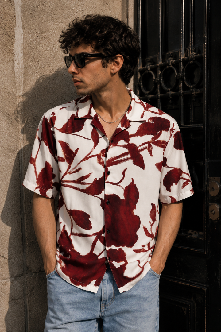 Acrylic Pearl Cuban Shirt