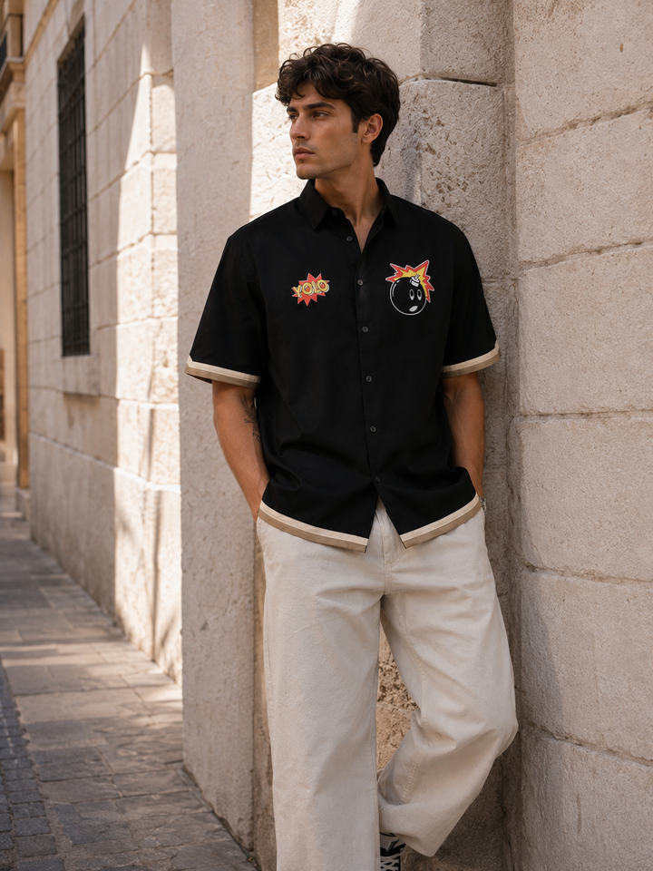 Black Boom: Oversized Cut Shirt