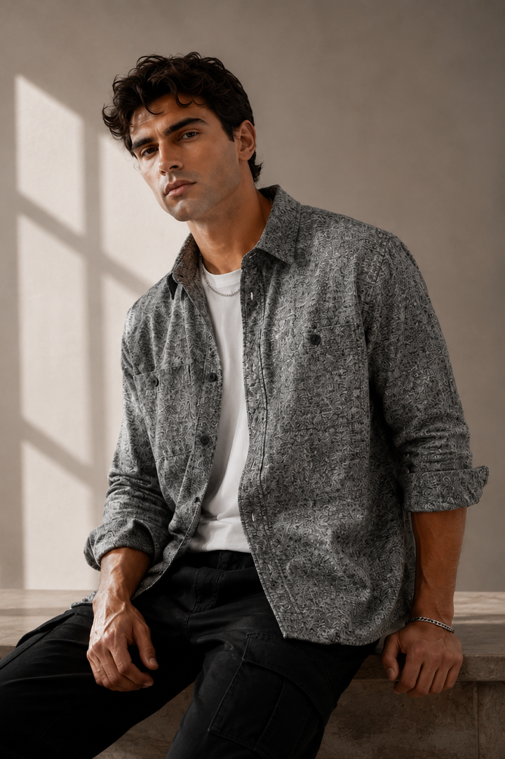 Flannel: Grey Shirt