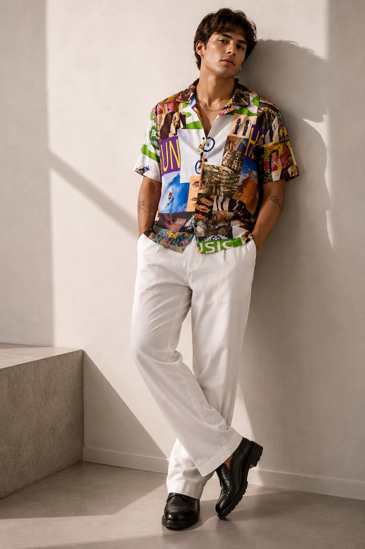 Pictorial Cuban Shirt