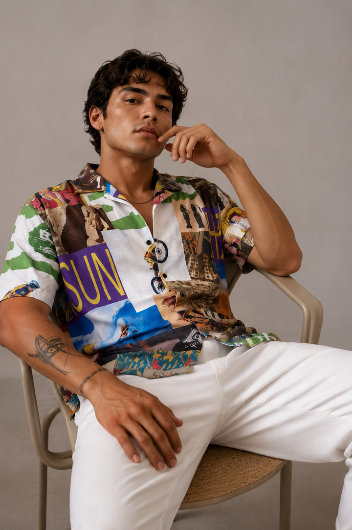 Pictorial Cuban Shirt