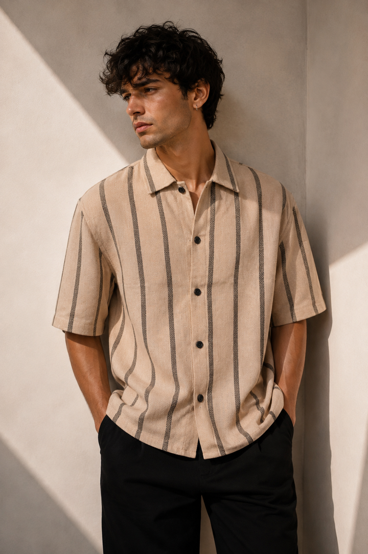 Jute: Ochre Oversized Shirt