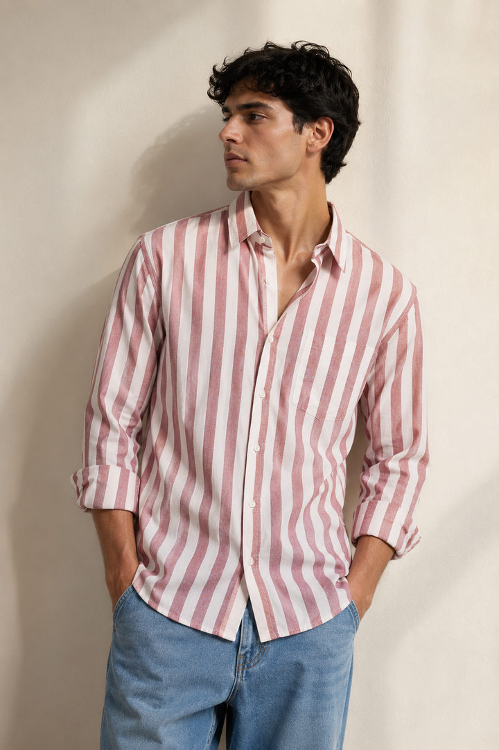 Oxford: Red Stripes Shirt