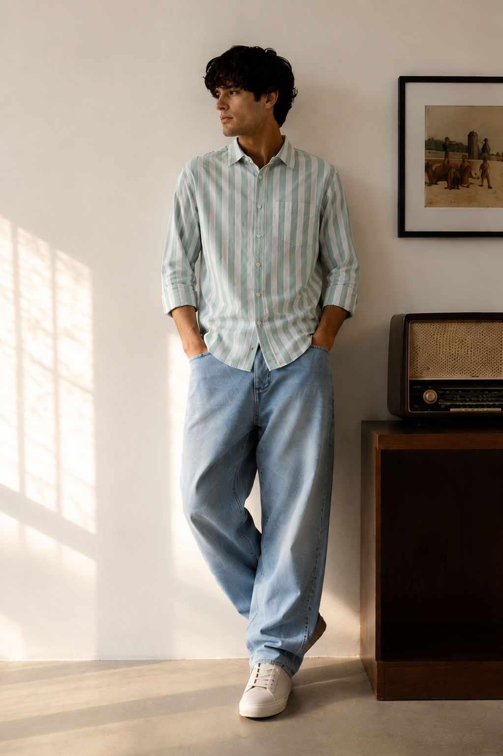 Oxford: Green Stripes Shirt