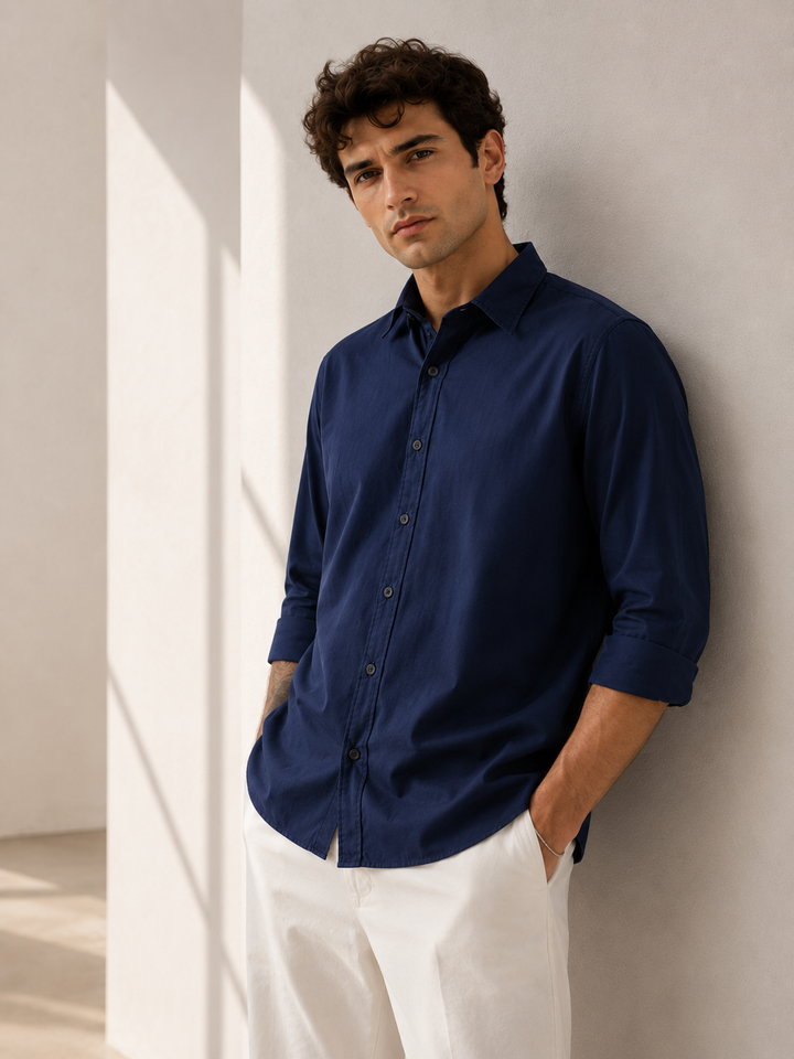 Elegant Navy Shirt
