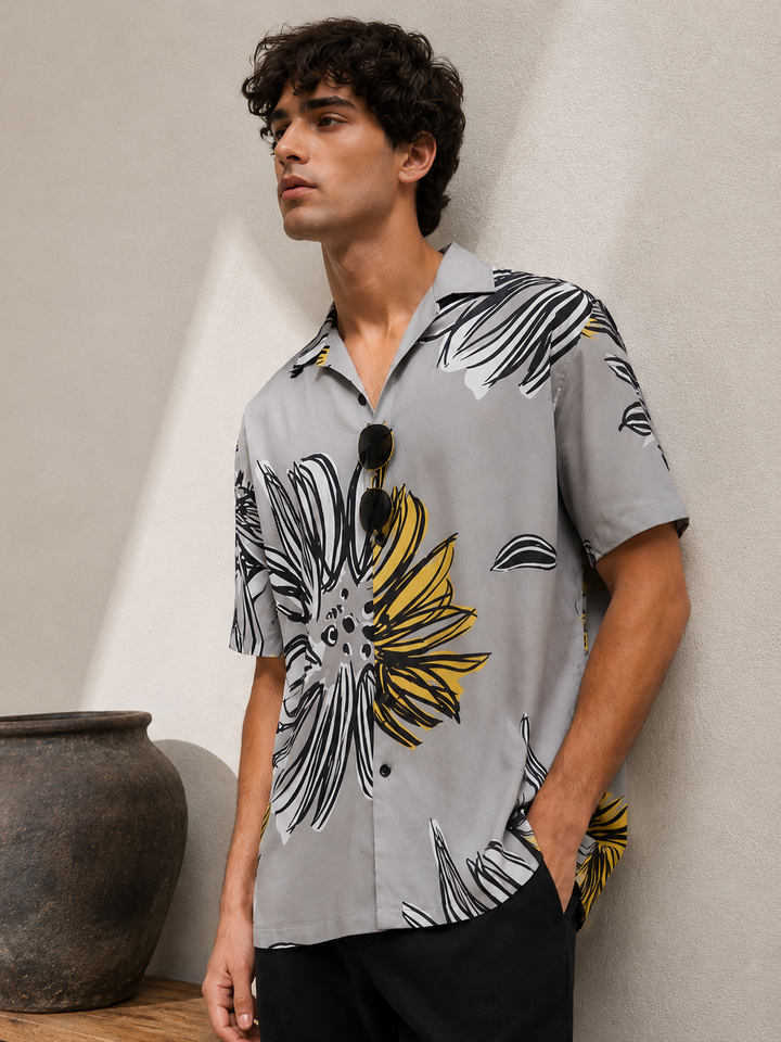 Dusky Flower Cuban Shirt