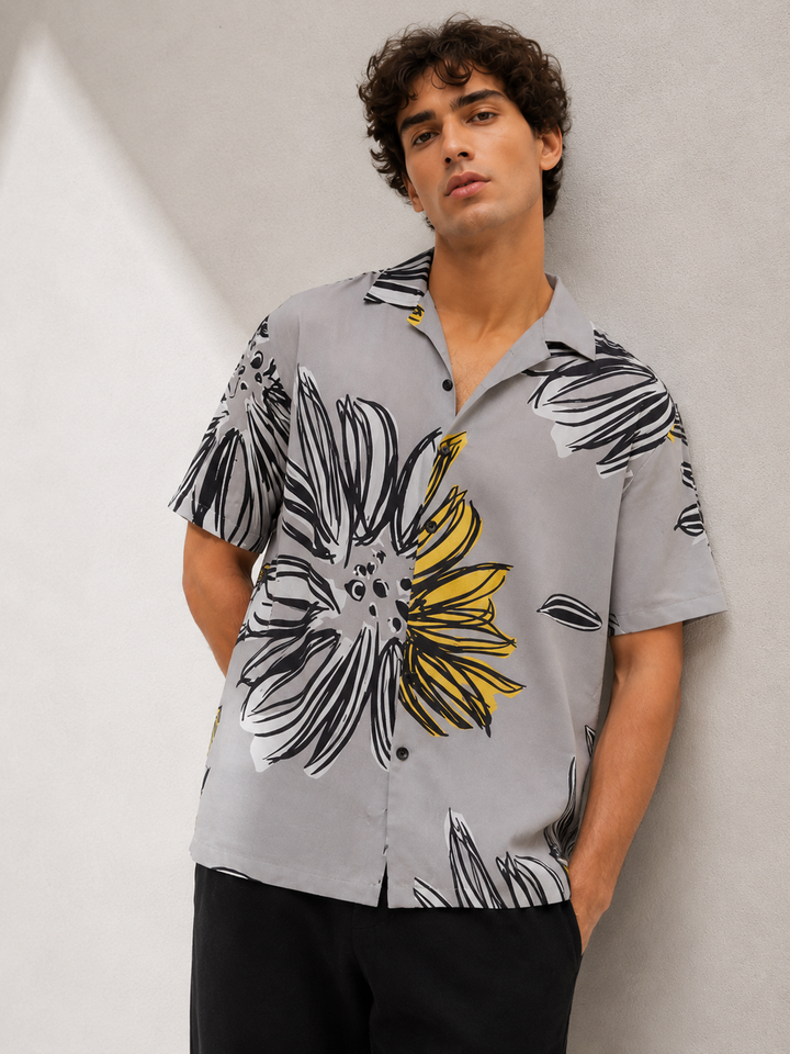 Dusky Flower Cuban Shirt